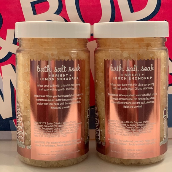 Bath & Body Works Bright Lemon Snowdrop bath soak - Picture 2 of 3